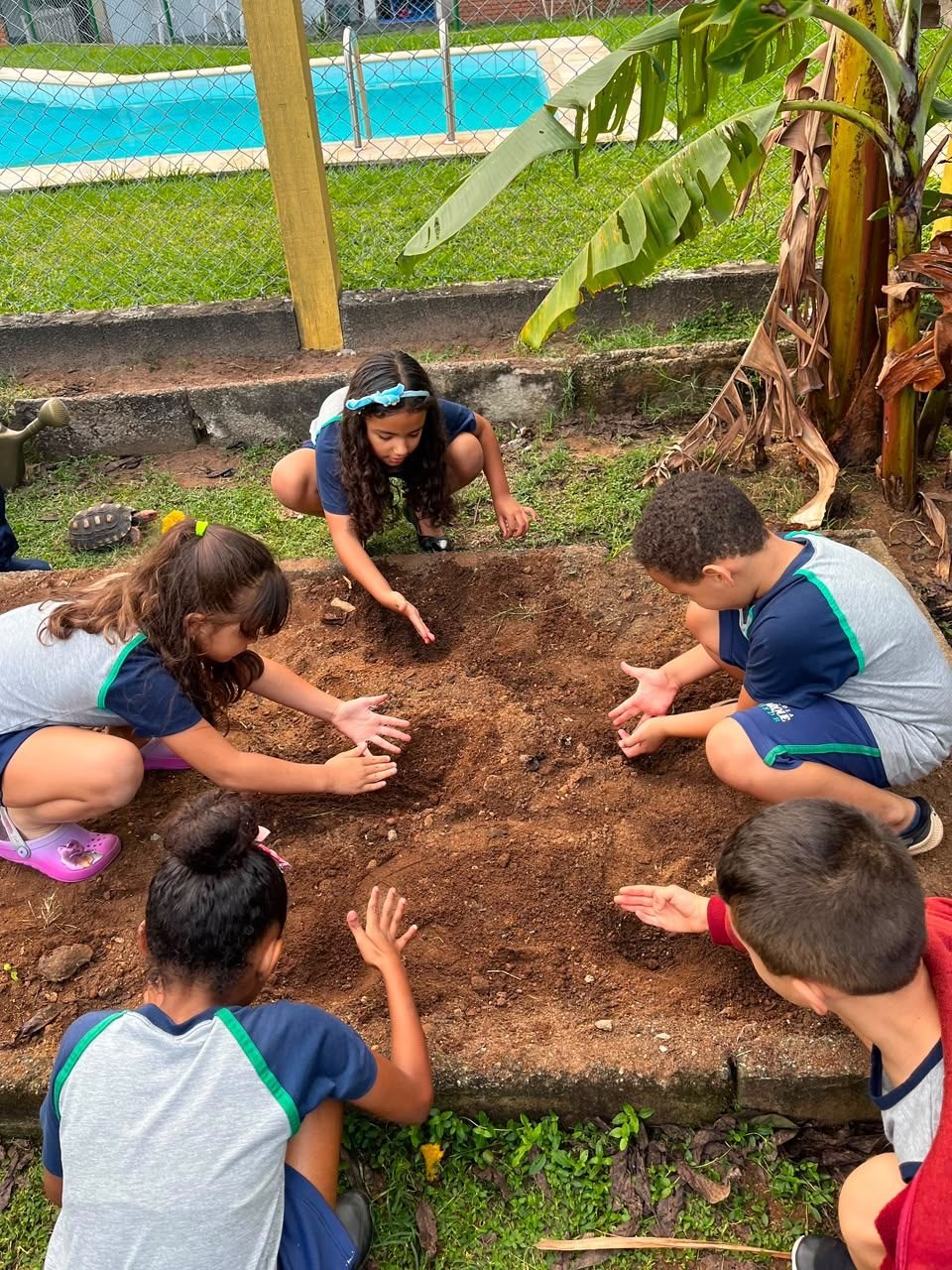 Momentos das turmas na Escola Parque Verde